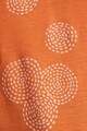 Esprit Tricou din amestec de bumbac organic si in, cu imprimeu geometric Femei