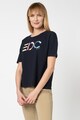 EDC by Esprit Tricou din amestec de in cu imprimeu logo Femei