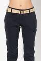 EDC by Esprit Pantaloni chino slim fit cu o curea detasabila cu inel dublu Femei