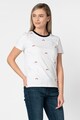 EDC by Esprit Tricou din bumbac organic, cu broderii Femei