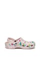 Crocs Saboti slingback convertibili cu model floral Classic Femei