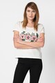 Vero Moda Tricou din bumbac organic cu aplicatie frontala Tovediana Femei