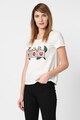 Vero Moda Tricou din bumbac organic cu aplicatie frontala Tovediana Femei