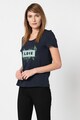 Vero Moda Tricou din bumbac organic cu aplicatie frontala Tovediana Femei