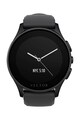 Vector Ceas Smartwatch  Luna, Negru mat, Curea silicon neagra Femei