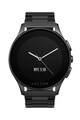 Vector Ceas Smartwatch  Luna, Negru satinat, Bratara metalica Barbati