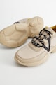 VIOLETA BY MANGO Pantofi sport cu garnituri de piele ecologica Jump Femei