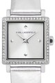 Karl Lagerfeld Ceas analog decorat cu cristale Swarovski Femei