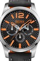 Hugo Boss Orange Ceas cu o curea de piele cu functii multiple Barbati