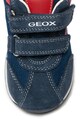 Geox Pantofi sport din piele cu garnituri din material textil Rishon Fete