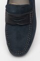 Geox Pantofi penny loafer de piele intoarsa Mirvin Barbati