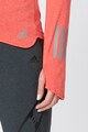 adidas Performance Bluza elastica, cu fermoar scurt, pentru alergare Femei