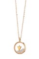 Loisir by Oxette Colier placat cu aur rose 18K si pandantiv rotund Femei