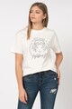 Pepe Jeans London Tricou cu imprimeu stralucitor Charlotte Femei