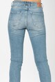 Pepe Jeans London Blugi crop slim-fit cu talie inalta Dion Femei