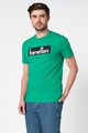 United Colors of Benetton Tricou cu decolteu la baza gatului si imprimeu logo Barbati