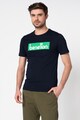 United Colors of Benetton Tricou cu decolteu la baza gatului si imprimeu logo Barbati