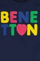 United Colors of Benetton Bluza cu aplicatie logo Fete