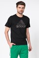 adidas Performance Tricou cu decolteu la baza gatului si aplicatie logo metalizata Barbati