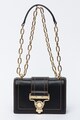 Versace Jeans Couture Geanta crossbody de piele cu bareta din lant metalic Femei