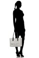 Emporio Armani Geanta shopper de piele ecologica, cu accesoriu logo detasabil Femei