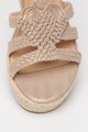 Bullboxer Sandale tip espadrile wedge, cu aspect impletit Femei