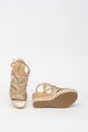 Bullboxer Sandale tip espadrile wedge, cu insertie de pluta Femei