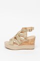 Bullboxer Sandale tip espadrile wedge, cu insertie de pluta Femei