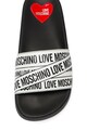 Love Moschino Papuci cu imprimeu logo cauciucat Femei