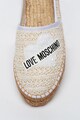 Love Moschino Espadrile cu aspect tesut Femei