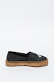 Love Moschino Espadrile flatform cu aspect tesut Femei