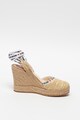 Love Moschino Sandale wedge tip espadrile cu banda logo Femei