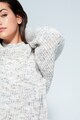 VIOLETA BY MANGO Pulover din tricot fin cu decolteu la baza gatului Zeyla Femei