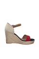 s.Oliver Sandale wedge tip espadrile Femei