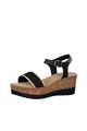 s.Oliver Sandale wedge cu insertii de piele Femei