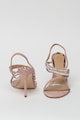 GUESS Sandale din piele intoarsa cu bareta slingback si strasuri Femei