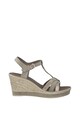 Marco Tozzi Sandale tip espadrile de piele ecologica cu talpa wedge Femei