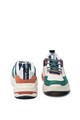 Pepe Jeans London Pantofi sport de piele intoarsa si plasa cu model colorblock Sinyu Femei