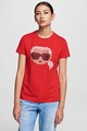 Karl Lagerfeld Tricou cu logo in relief Femei