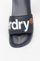 SUPERDRY Műbőr papucs logóval férfi