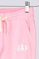 GAP Pantaloni sport cu imprimeu logo contrastant Fete