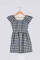 GAP Rochie cu croiala pe bie si imprimeu gingham Fete