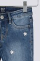 GAP Jeggings din denim cu broderii florale Fete