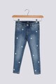 GAP Jeggings din denim cu broderii florale Fete