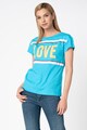 Love Moschino Tricou regular fit cu imprimeu text Femei