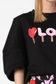 Love Moschino Bluza sport supradimensionata cu imprimeu logo Femei