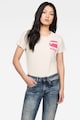 G-Star RAW Tricou din bumbac organic cu imprimeu logo Femei