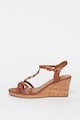 Tamaris Sandale wedge de piele Femei