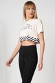 Diadora Tricou crop cu imprimeu logo Femei