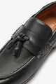 NEXT Pantofi loafer de piele ecologica, cu canaf Baieti